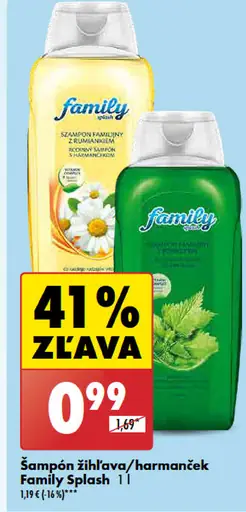 Family šampón žihľava/harmanček