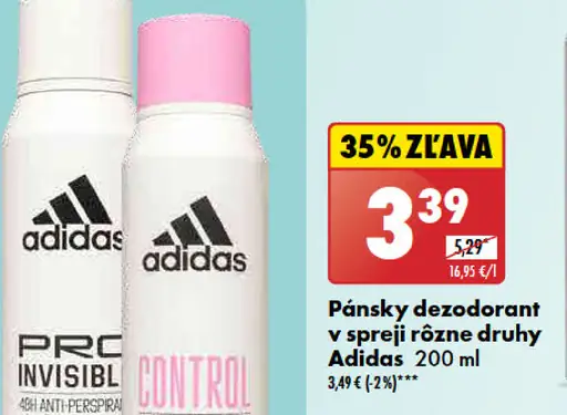 Adidas Pánsky dezodorant v spreji