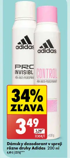 Adidas Dámsky dezodorant v spreji