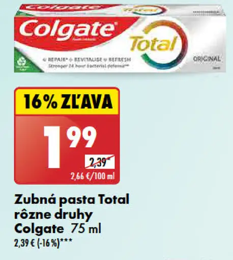 Colgate Zubná pasta Total