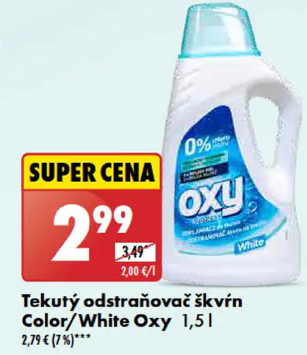 Oxy Tekutý odstraňovač škvŕn Color/White