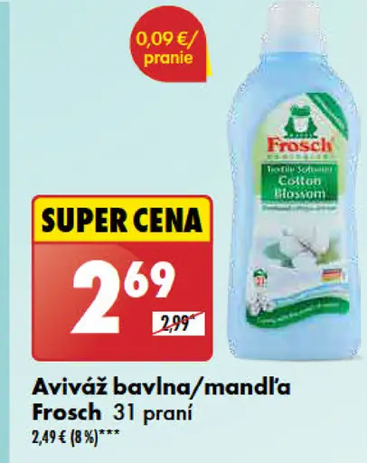 Frosch Aviváž bavlna/mandľa