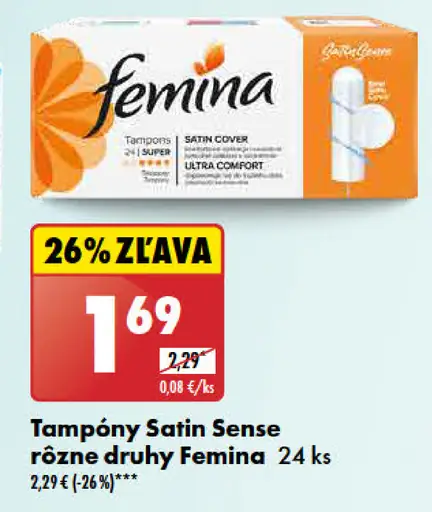 Femina Tampóny Satin Sense