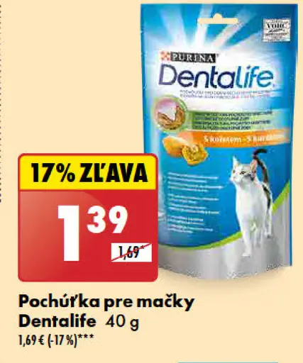 Purina Dentalife Pochúťka pre mačky