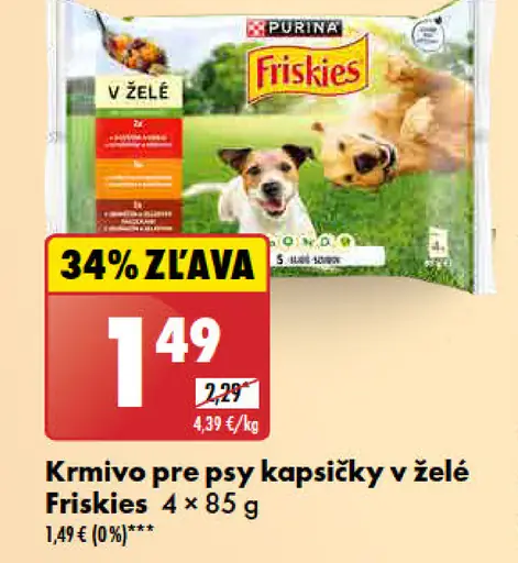 Friskies Krmivo pre psy kapsičky v želé