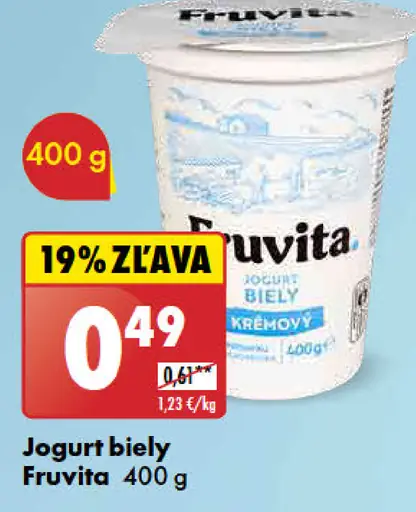 Fruvita Jogurt biely