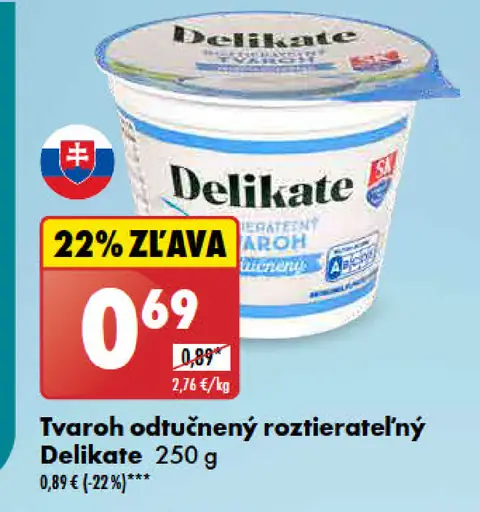 Delikate Tvaroh roztierateľný