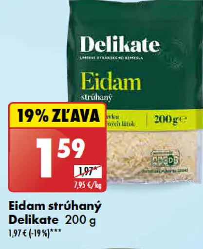 Delikate Eidam strúhaný