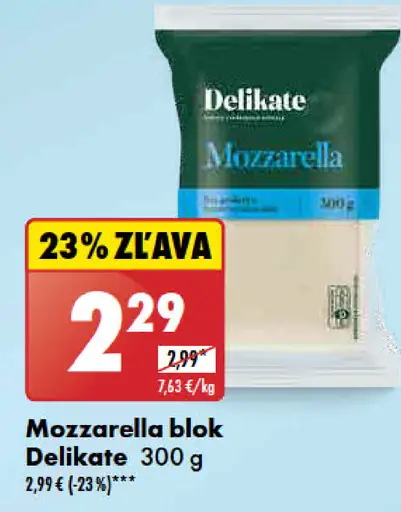 Delikate Mozzarella blok