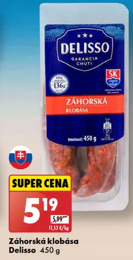 Delisso Záhorská klobása