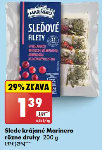 Marinero Slede krájané