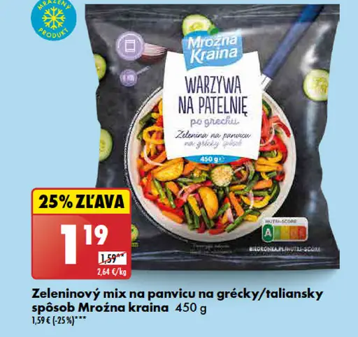 Mroźna Kraina Zeleninový mix na panvicu na grécky/taliansky spôsob