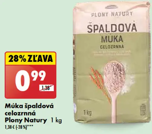 Plony Natury Múka špáldová celozrnná
