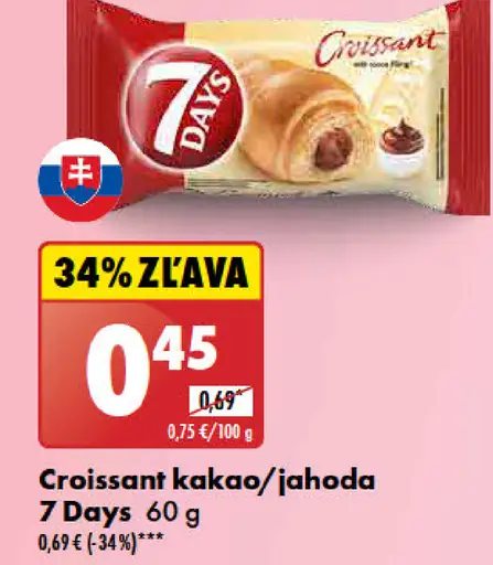 7 Days Croissant kakao/jahoda