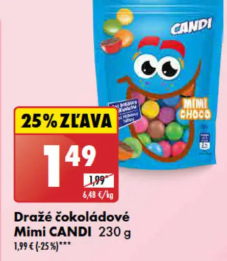 Candi Mini Choco dražé čokoládové