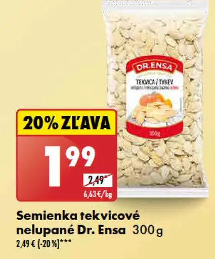 Dr. Ensa Semienka tekvicové nelúpané