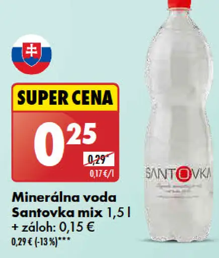 Santovka Minerálna voda