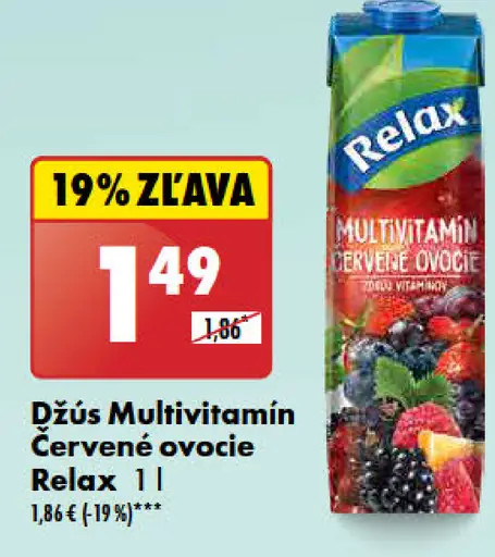 Relax Multivitamín červené ovocie