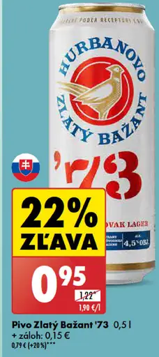 Zlatý Bažant '73 plechovka