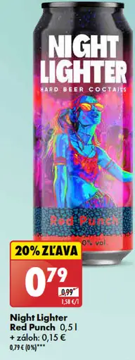 Night Lighter Red Punch plechovka