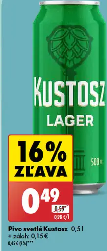 Kustosz Lager plechovka