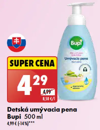 Bupi detská umývacia pena