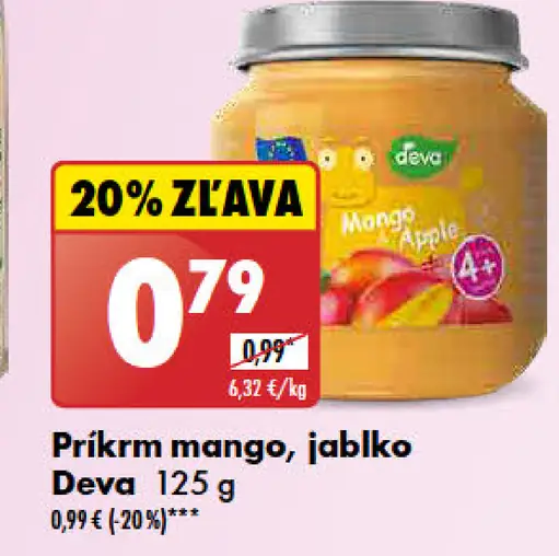 Deva príkrm mango, jablko