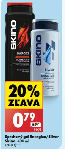 Skinö Sprchový gél Energy/Silver