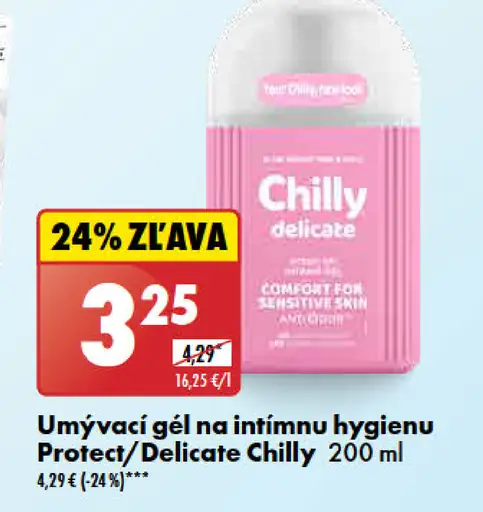 Chilly Umývací gél na intímnu hygienu Protect/Delicate