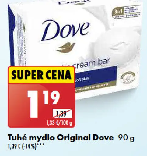 Dove Tuhé mydlo original