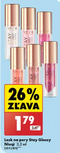 Niuqi lesk na pery Stay Glossy