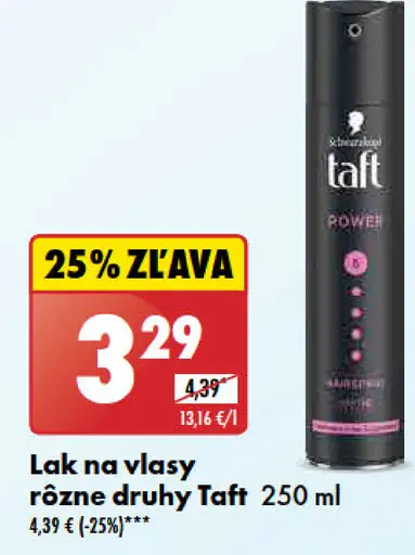 Taft lak na vlasy