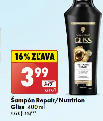 Gliss Šampón Repair-Nutrition