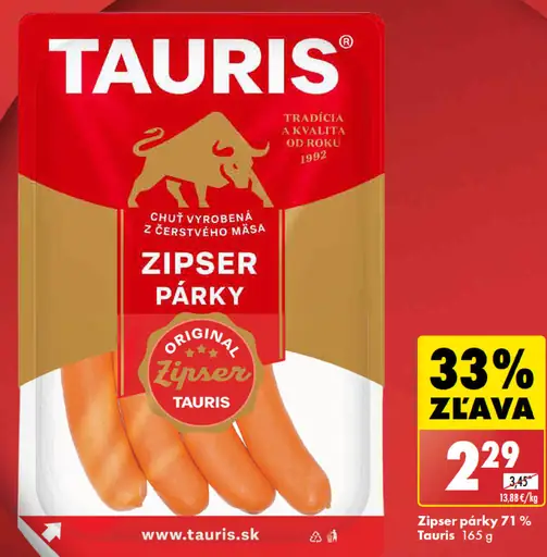 Tauris Zipser párky