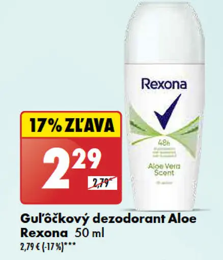 Guľôčkový dezodorant Aloe Rexona