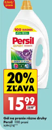 Persil gél na pranie rôzne druhy