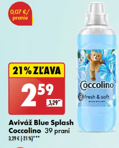 Coccolino Aviváž Blue Splash