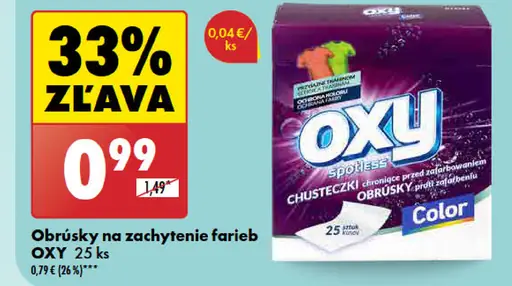 Oxy Obrúsky na zachytenie farieb