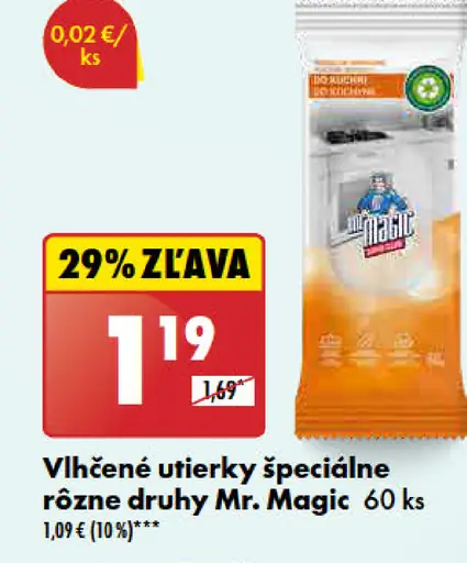 Mr. Magic vlhčené utierky špeciálne