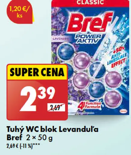 Bref Tuhý WC blok Levanduľa