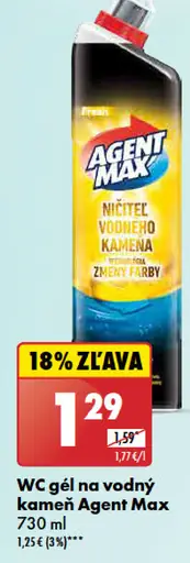 Agent Max WC gél na vodný kameň