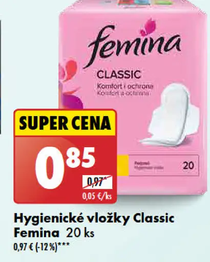 Femina Hygienické vložky Classic