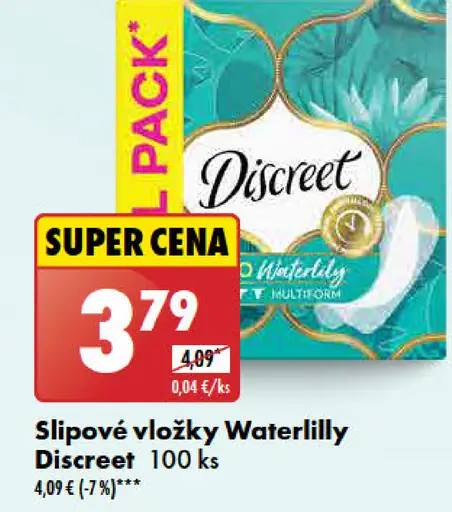 Discreet Slipové vložky Waterlilly