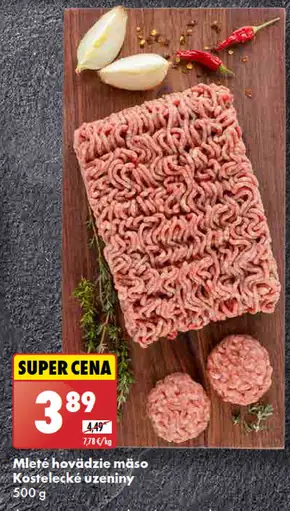 Kostelecké úzeniny Mleté hovädzie mäso