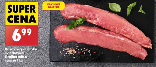 Krajina mäsa Bravčová panenská sviečkovica