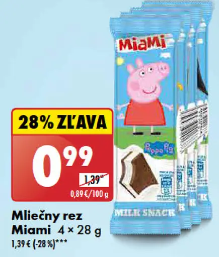 Miami Mliečny rez