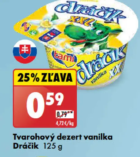 Dráčik Tvarohový dezert vanilka