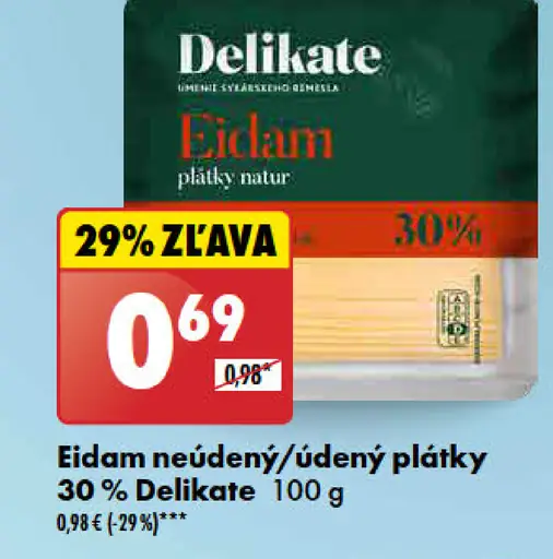 Delikate Eidam plátky