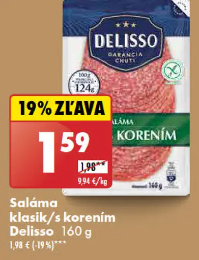 Delisso Saláma klasik s korením