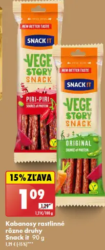 Snack it Kabanosy rastlinné